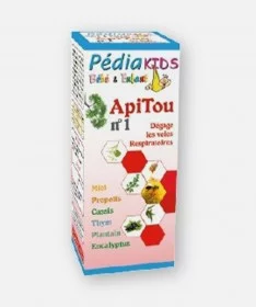 Sirop de saccharose - toux grasses - Pédiakids Apitou N°2 - 150ml